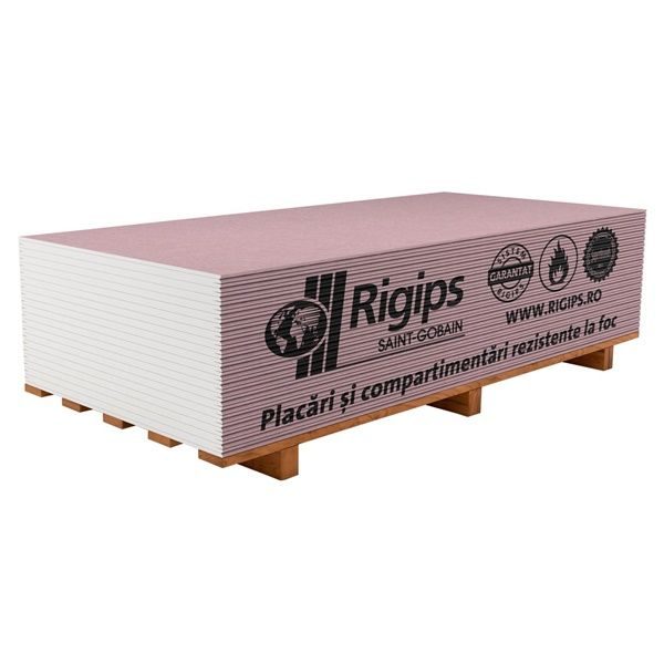 Placi gips carton 12.5 1200x2600 rosu