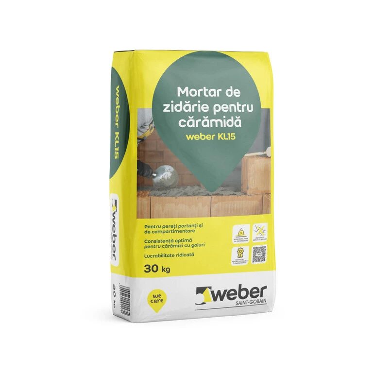 Mortar zidarie Weber KL15 30kg