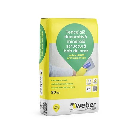 Tencuiala decorativa Weber Min100 25kg