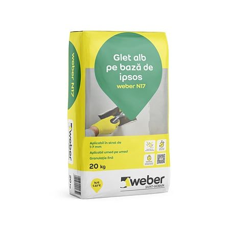 Glet pe baza de ipsos Weber N17 20 kg