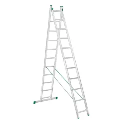 Scara aluminiu dubla  2 x 11 trepte